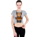 Mask India South Culture Crew Neck Crop Top View1