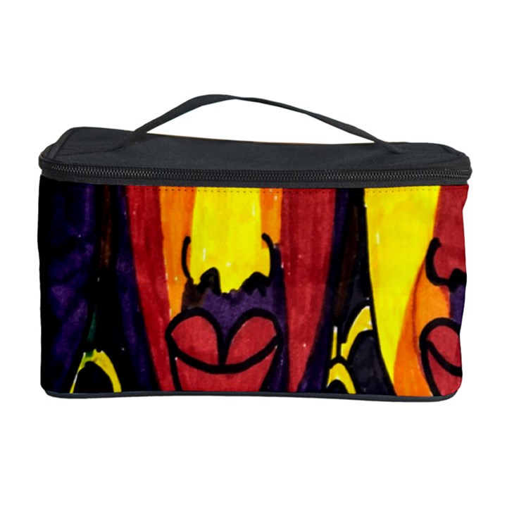 Ethnic Bold Bright Artistic Paper Cosmetic Storage Case