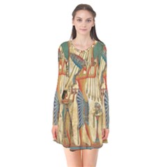 Egyptian Man Sun God Ra Amun Flare Dress by Celenk