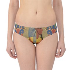 Egyptian Tutunkhamun Pharaoh Design Hipster Bikini Bottoms by Celenk