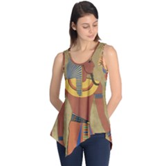 Egyptian Tutunkhamun Pharaoh Design Sleeveless Tunic by Celenk