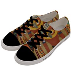 Egyptian Tutunkhamun Pharaoh Design Men s Low Top Canvas Sneakers by Celenk