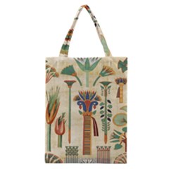 Egyptian Paper Papyrus Hieroglyphs Classic Tote Bag by Celenk