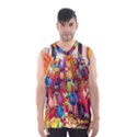 Guatemala Art Painting Naive Men s Basketball Tank Top View1