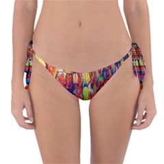 Guatemala Art Painting Naive Reversible Bikini Bottom by Celenk