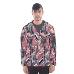 Indonesia Bali Batik Fabric Hooded Wind Breaker (men) by Celenk