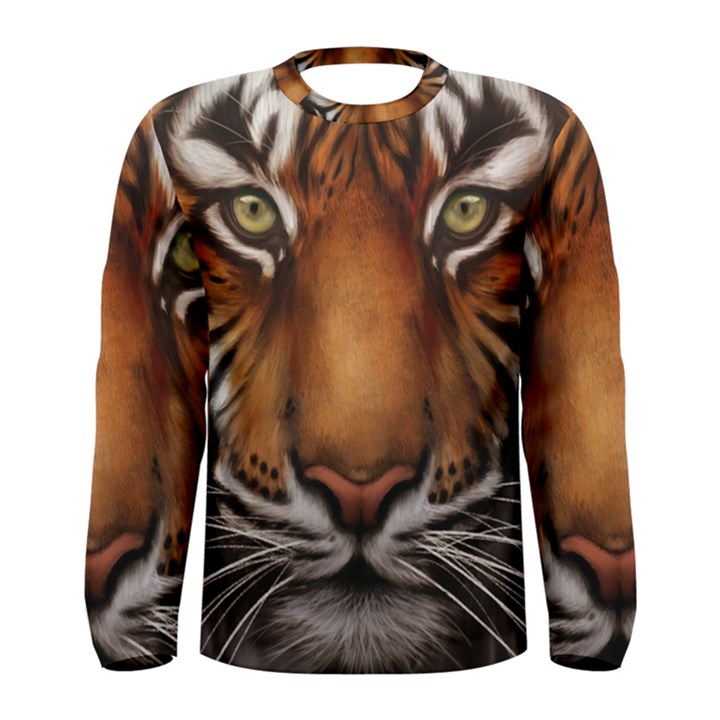 The Tiger Face Men s Long Sleeve Tee