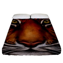 The Tiger Face Fitted Sheet (King Size)