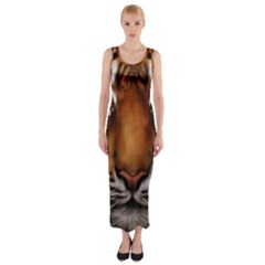 The Tiger Face Fitted Maxi Dress