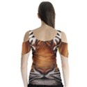 The Tiger Face Butterfly Sleeve Cutout Tee  View2