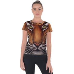 The Tiger Face Short Sleeve Sports Top 