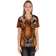 The Tiger Face Scrub Top