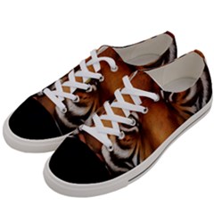 The Tiger Face Women s Low Top Canvas Sneakers