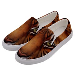 The Tiger Face Men s Canvas Slip Ons