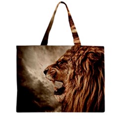 Roaring Lion Zipper Mini Tote Bag by Celenk