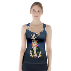 Meowy Christmas Racer Back Sports Top by Valentinaart