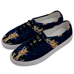 Meowy Christmas Men s Classic Low Top Sneakers by Valentinaart