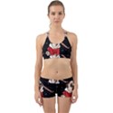 Pug Xmas Back Web Sports Bra Set View1