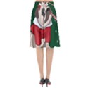 Pug Xmas Flared Midi Skirt View2