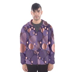 Random Polka Dots, Fun, Colorful, Pattern,xmas,happy,joy,modern,trendy,beautiful,pink,purple,metallic,glam, Hooded Wind Breaker (men) by NouveauDesign