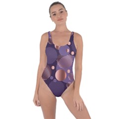 Random Polka Dots, Fun, Colorful, Pattern,xmas,happy,joy,modern,trendy,beautiful,pink,purple,metallic,glam, Bring Sexy Back Swimsuit by NouveauDesign