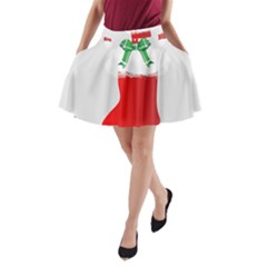 Christmas Stocking A-line Pocket Skirt