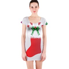 Christmas Stocking Short Sleeve Bodycon Dress by christmastore