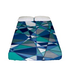 Abstract Background Blue Teal Fitted Sheet (full/ Double Size) by Celenk