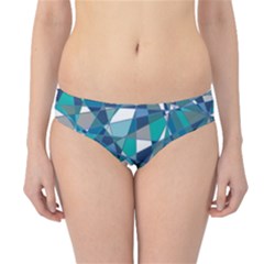 Abstract Background Blue Teal Hipster Bikini Bottoms by Celenk