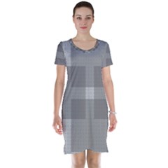 Gray Designs Transparency Square Short Sleeve Nightdress
