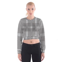 Gray Designs Transparency Square Cropped Sweatshirt by Celenk