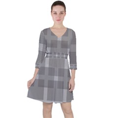 Gray Designs Transparency Square Ruffle Dress