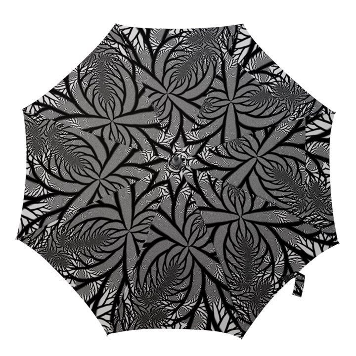 Fractal Symmetry Pattern Network Hook Handle Umbrellas (Medium)