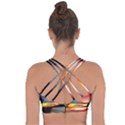 Sunset Mountain Indonesia Adventure Cross String Back Sports Bra View2