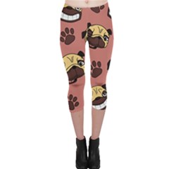 Happy Pugs Capri Leggings 