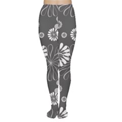 Floral Pattern Floral Background Women s Tights