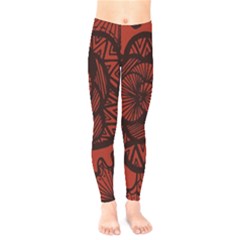 Background Abstract Red Black Kids  Legging by Celenk