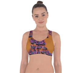 Words Cross String Back Sports Bra by MRTACPANS