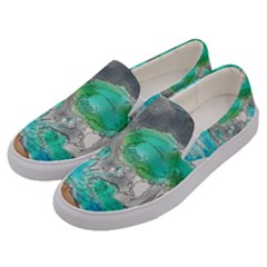 Doodle Sketch Drawing Landscape Men s Canvas Slip Ons by Celenk