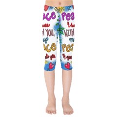 Christian Christianity Religion Kids  Capri Leggings  by Celenk