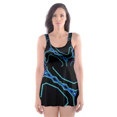 Warp Skater Dress Swimsuit by MRTACPANS