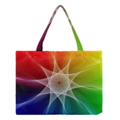 Abstract Star Pattern Structure Medium Tote Bag