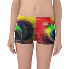 Circle Lines Wave Star Abstract Boyleg Bikini Bottoms by Celenk