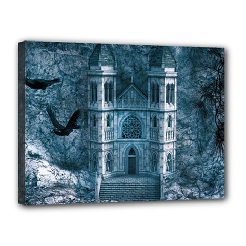 Church Stone Rock Building Canvas 16  X 12  by Celenk