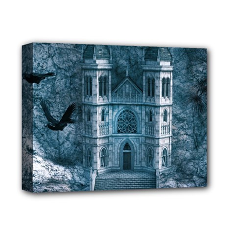 Church Stone Rock Building Deluxe Canvas 14  X 11  by Celenk