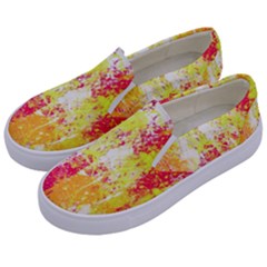 Painting Spray Brush Paint Kids  Canvas Slip Ons by Celenk