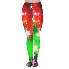 Star Abstract Pattern Background Women s Tights