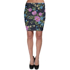 Beautiful Floral Pattern Bodycon Skirt