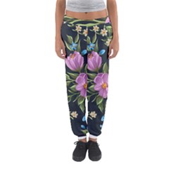 Beautiful Floral Pattern Women s Jogger Sweatpants