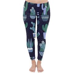 Cactus Pattern Classic Winter Leggings